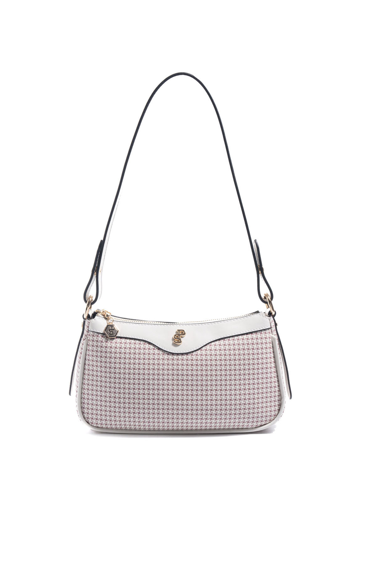 Silver & Polo SP1274 Kadın Çapraz Çanta King Desen Bordo-Kemik