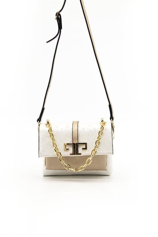 Silver & Polo SP1148 Kadın Çapraz Çanta Logolu Sedef-S.Nut