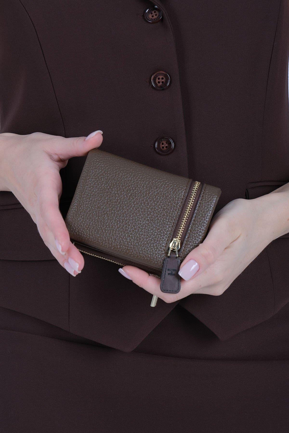 SP1197 Cüzdan & Kartlık  Kahve