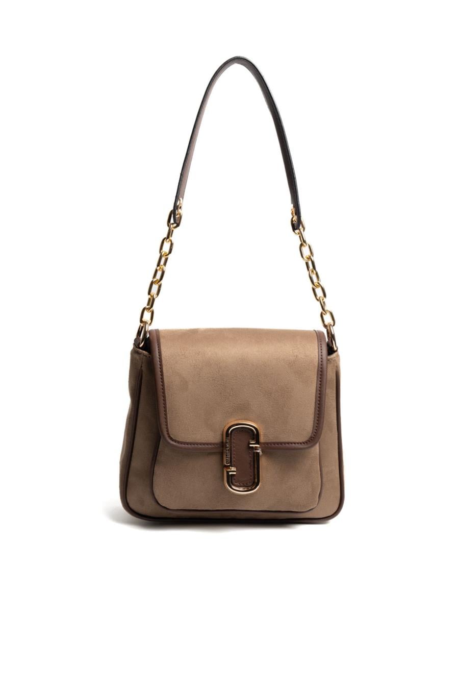 Silver & Polo SP1147 Kadın Omuz Çantası Süet Vizon-Kahve