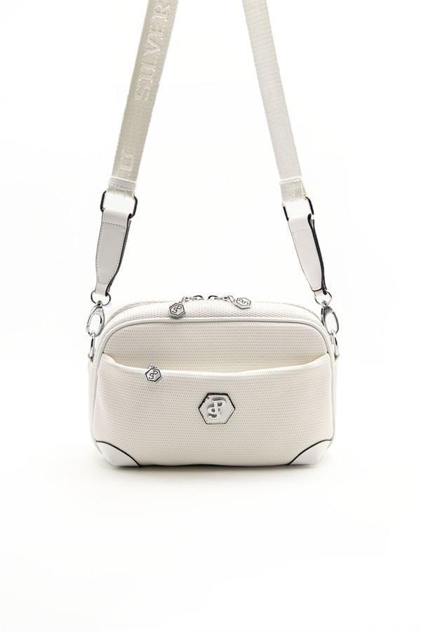 Silver & Polo SP1094 Kadın Çapraz Çanta Petek Beyaz