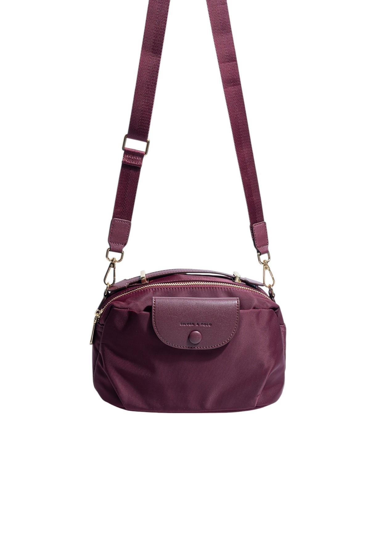 Silver & Polo SP1223 Kadın Çapraz Çanta  Bordo