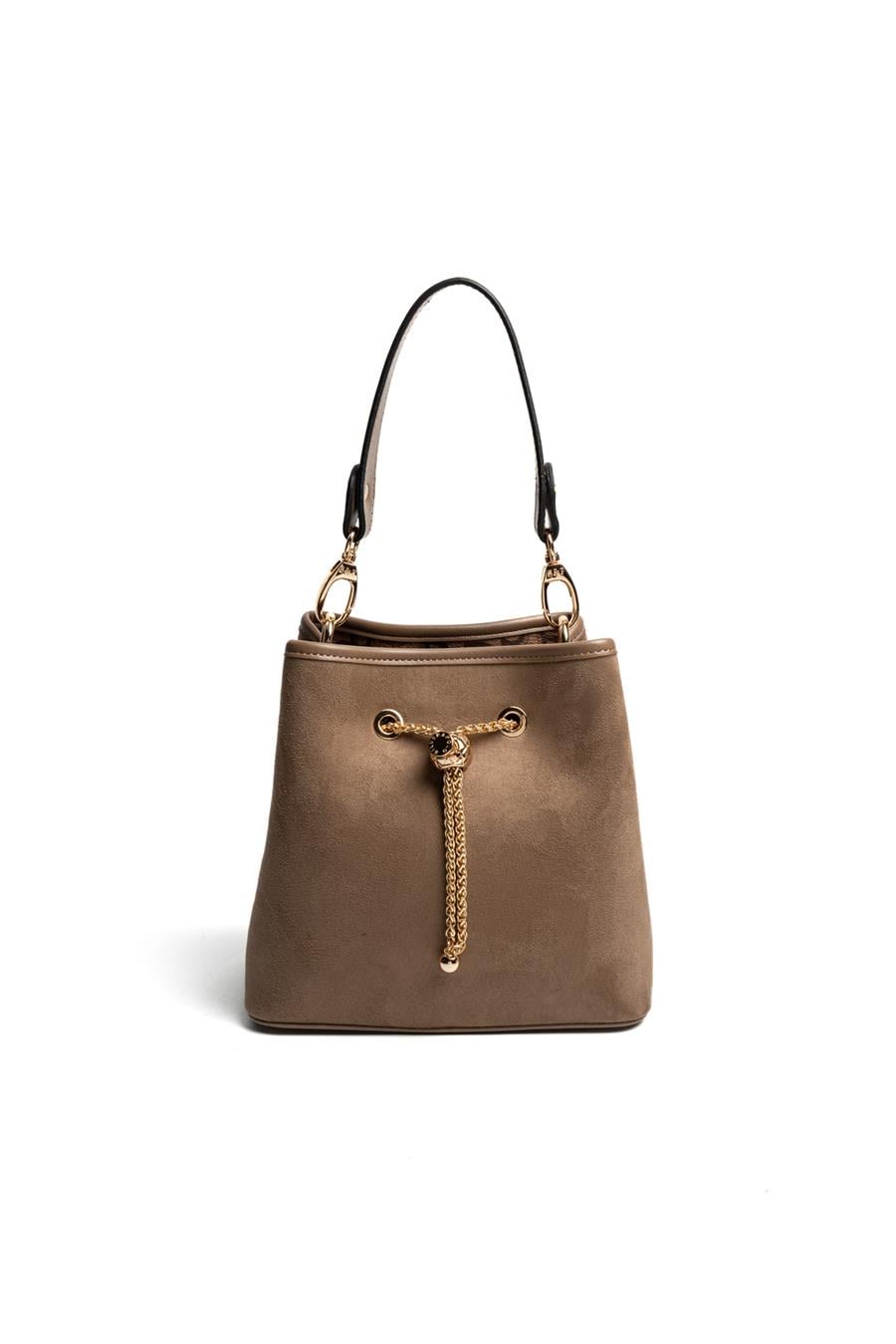 Silver & Polo SP1266 Kadın Çapraz Çanta Süet Vizon