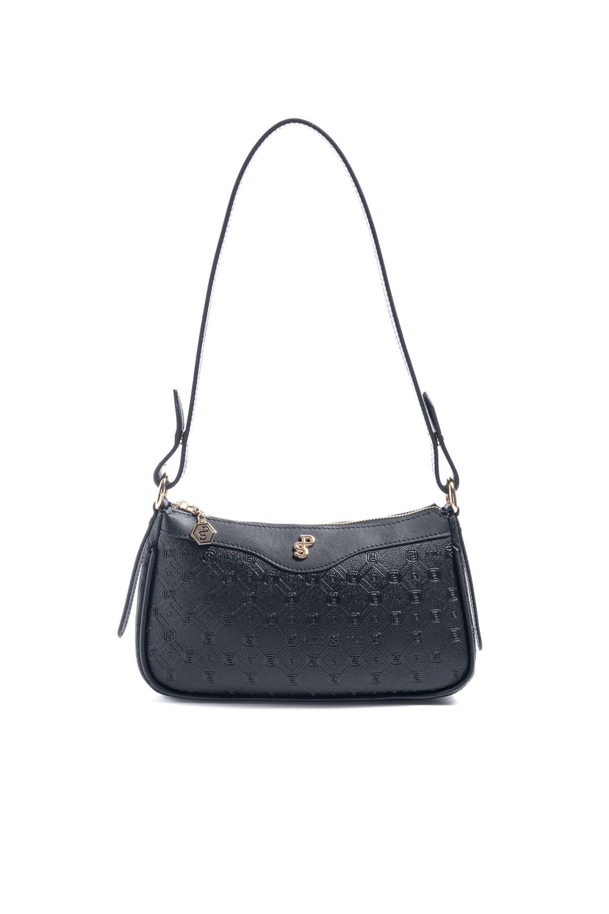 Silver & Polo SP1274 Kadın Çapraz Çanta Logolu Siyah-Siyah