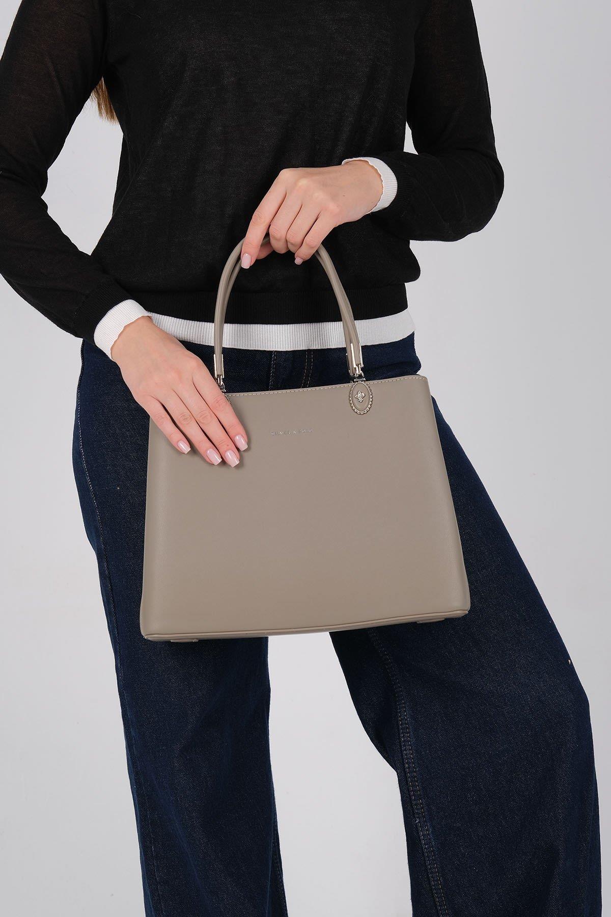 1234 Kadın El Çantası  Vizon