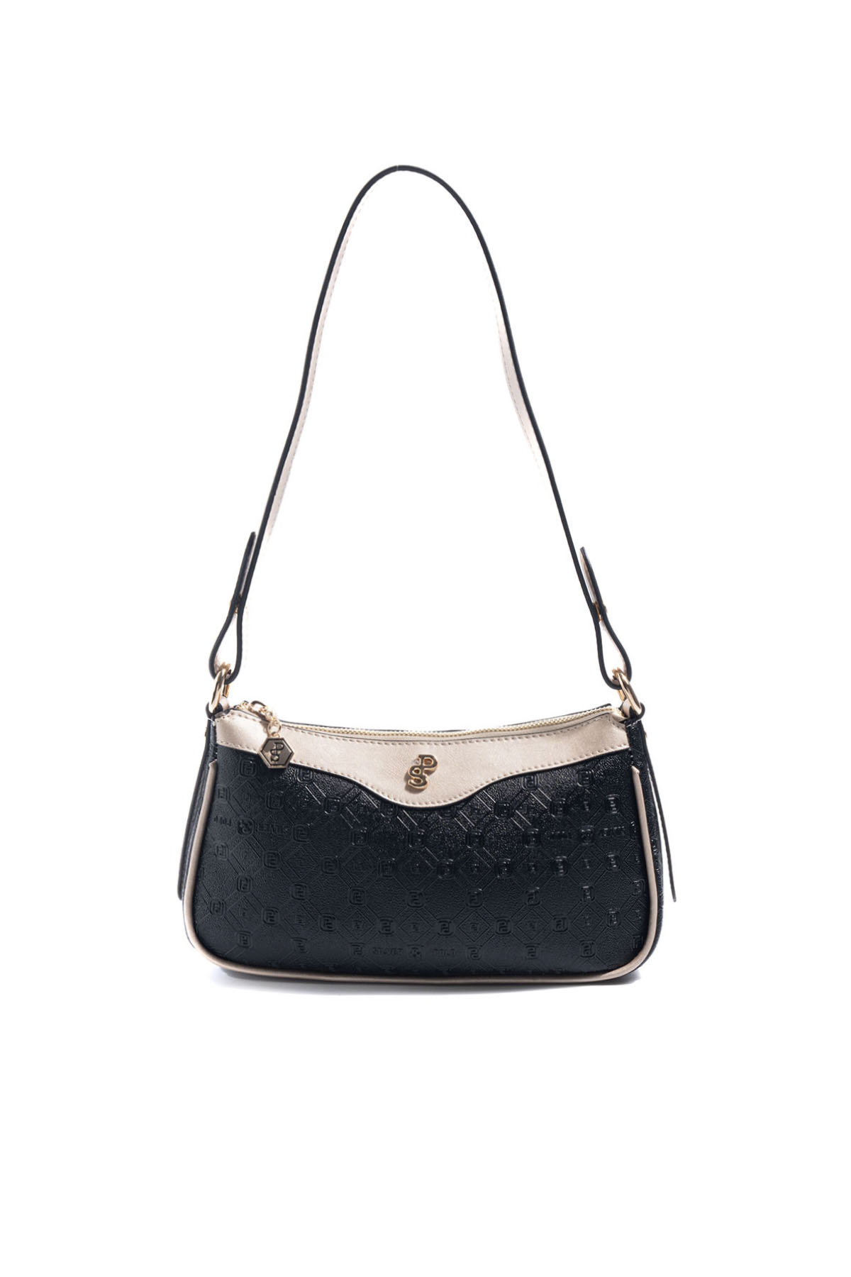 Silver & Polo SP1274 Kadın Çapraz Çanta Logolu Siyah-S.Nut