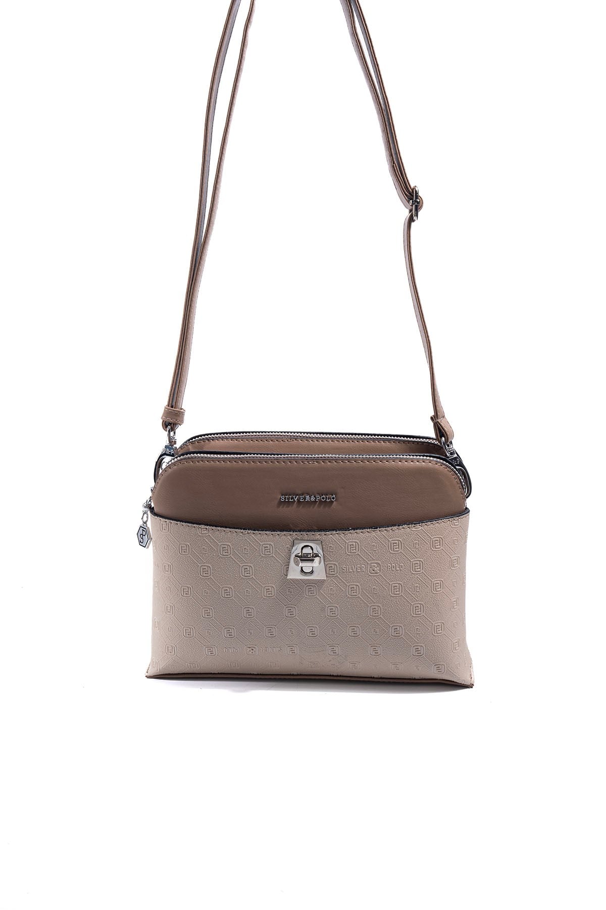Silver & Polo SP623 Kadın Çapraz Çanta Fashion Bej-Latte