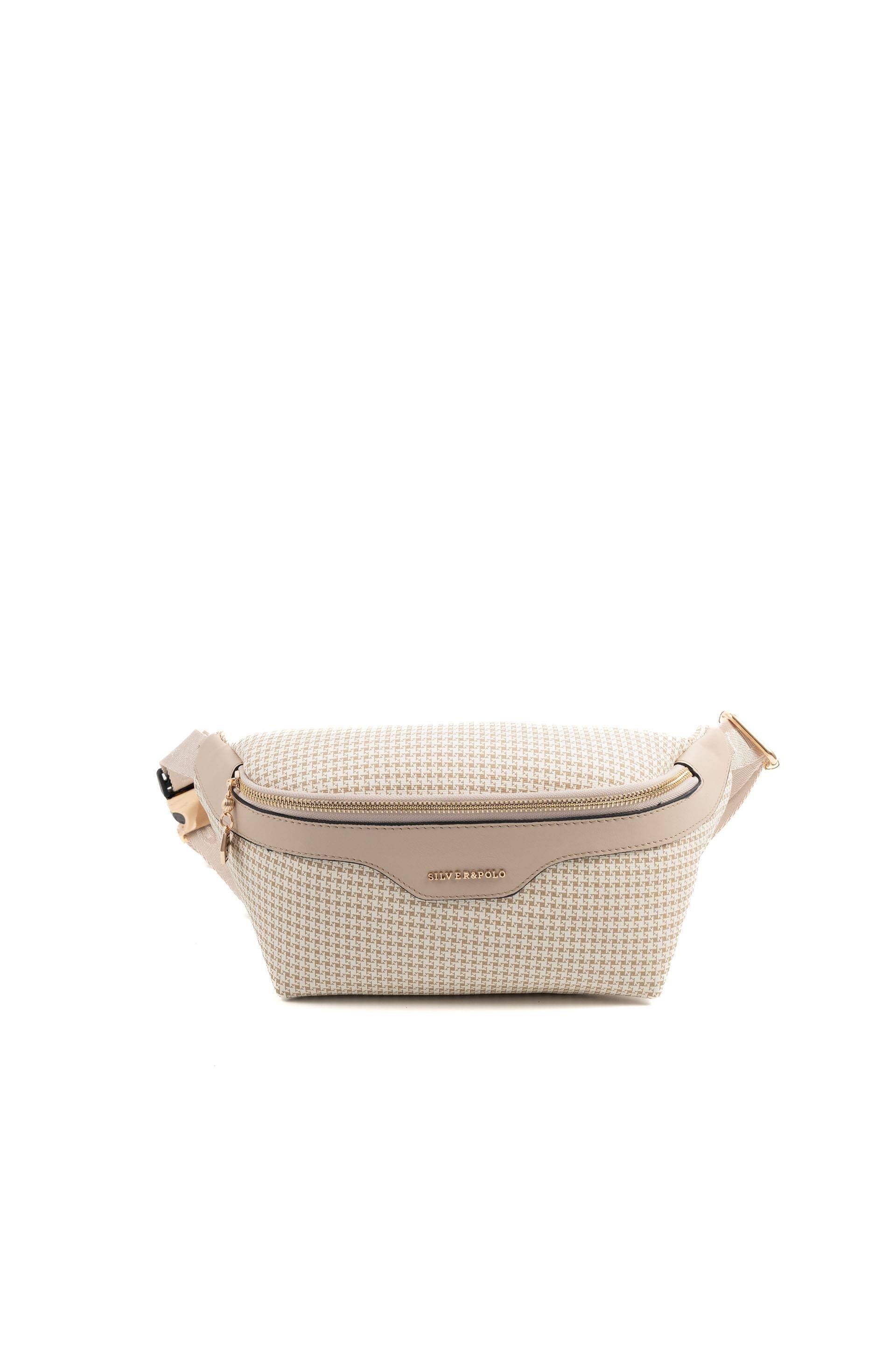Silver & Polo SP1192 Kadın Bel Çantası King Desen Kum-Kum Beji