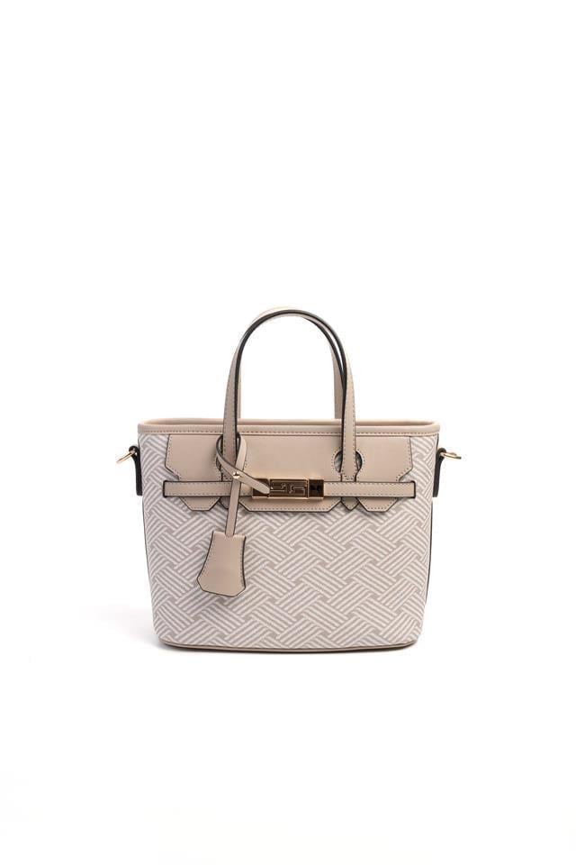 Silver & Polo SP1185 Kadın El Çantası Ç.Örgü Bej-Kum