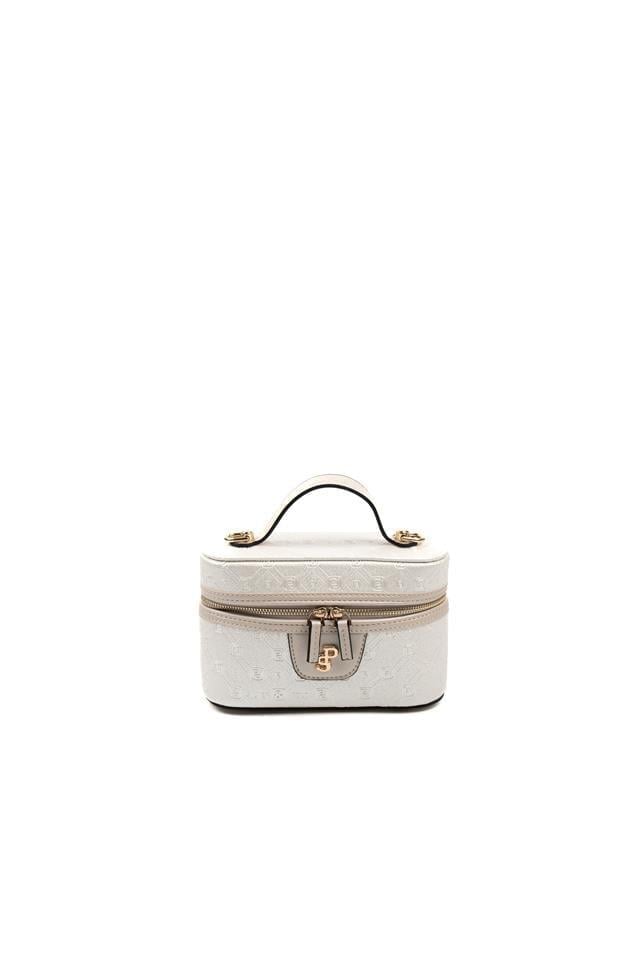 Silver & Polo SP1195 Kadın El Çantası Logolu Sedef-S.Bej