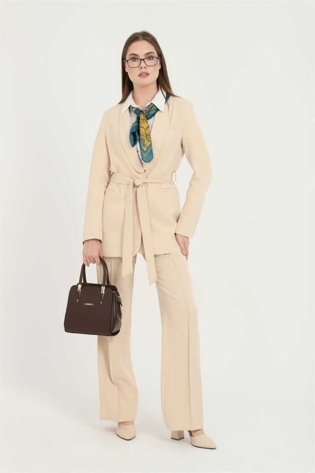 Silver & Polo SP1136 Kadın El Çantası Düz Kahve