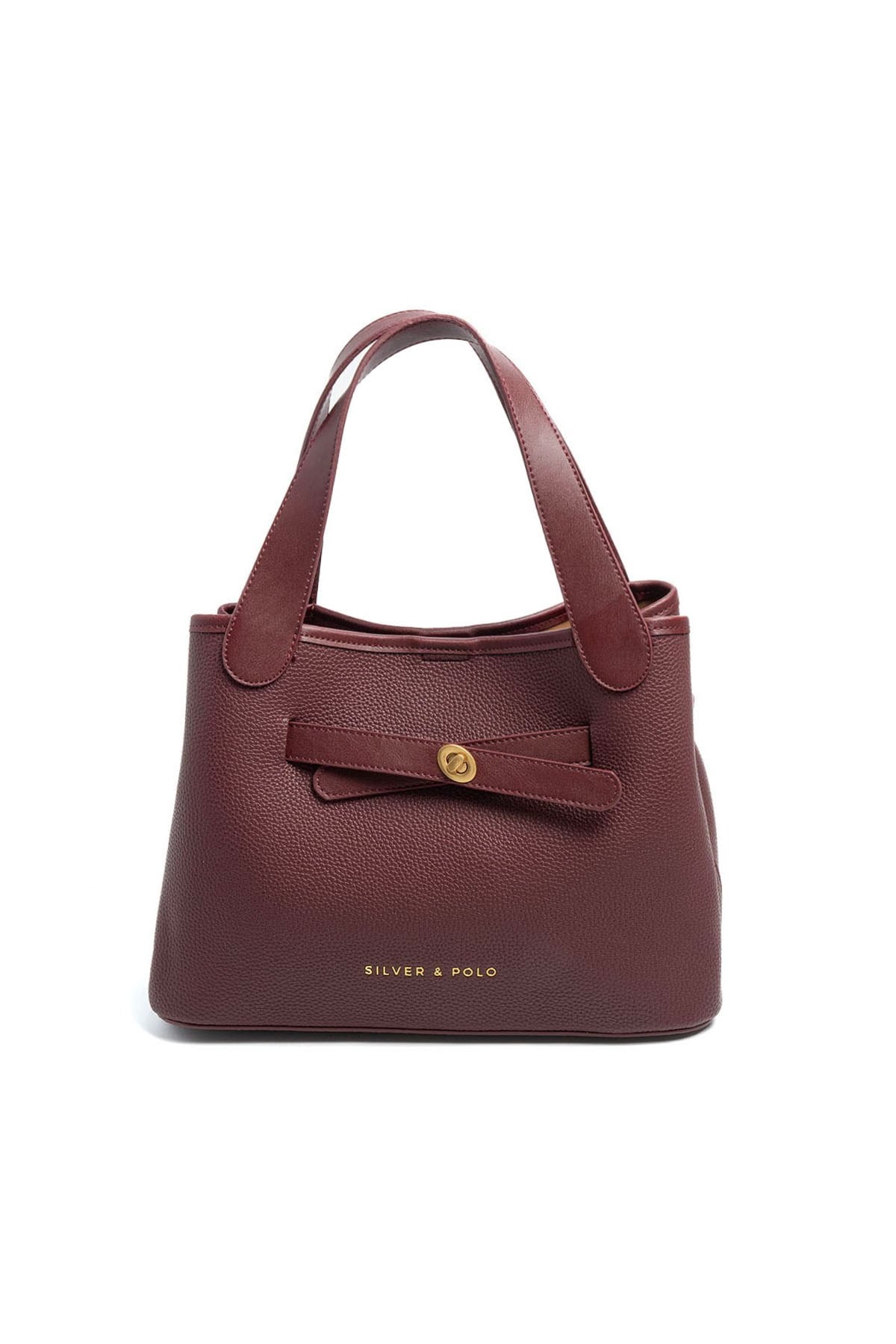 Silver Polo SP1240 Kadın Omuz Çantası Mini Rolax Bordo-Bordo