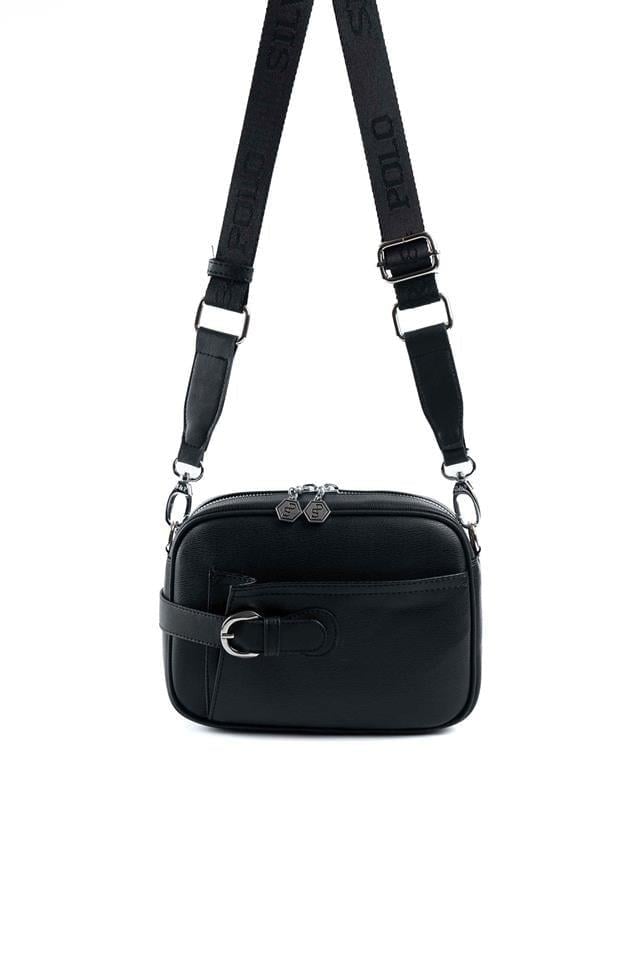 Silver & Polo SP1256 Kadın Çapraz Çanta Düz Siyah