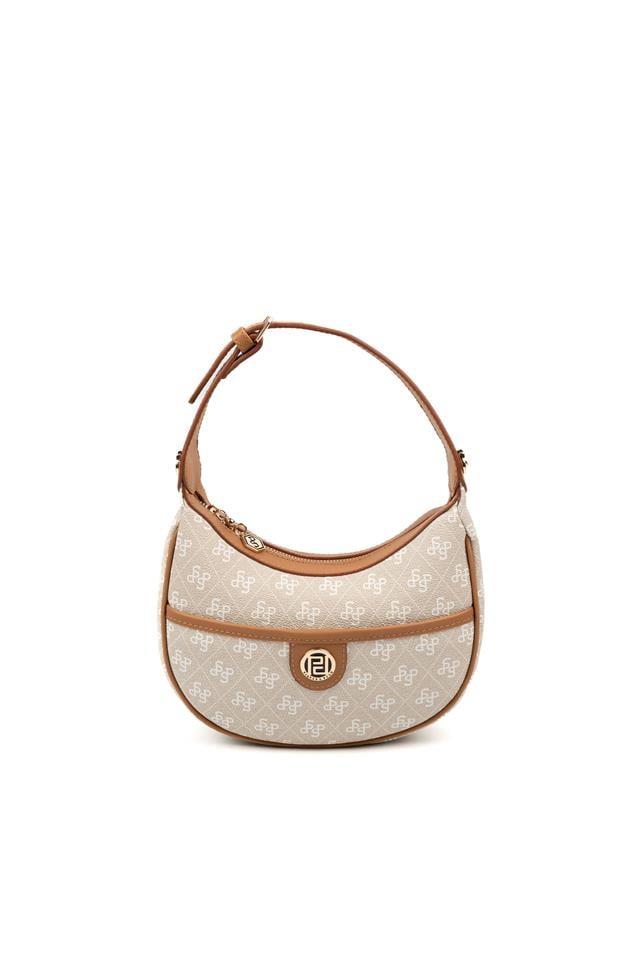 Silver & Polo SP1194 Kadın Omuz Çantası Monogram Taş-A.Taba