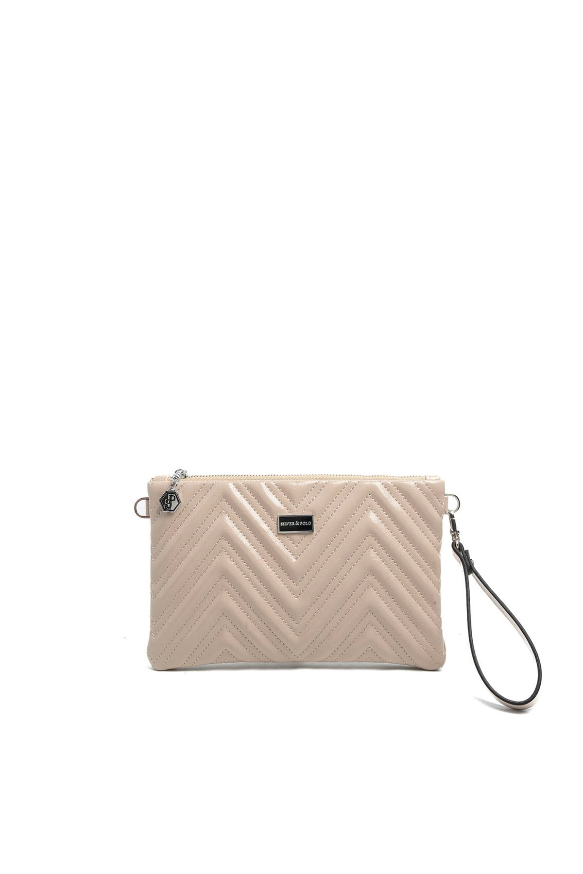 Silver & Polo SP1250 Kadın Portföy & Clutch Crash Vizon-Vizon