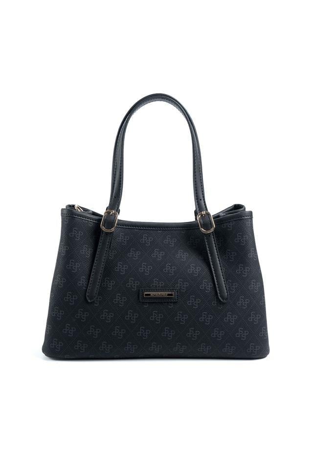 Silver & Polo SP1252 Kadın El Çantası Monogram Siyah