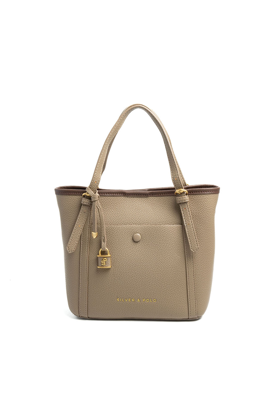 Silver Polo SP1244 Kadın Omuz Çantası Mini Rolax Vizon-Vizon