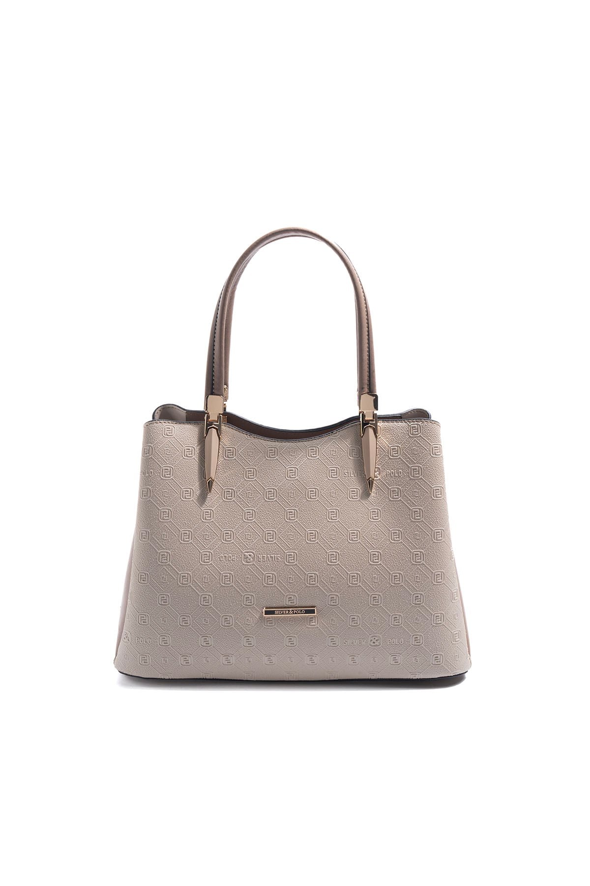 Silver & Polo SP1205 Kadın El Çantası Fashion Bej-Latte