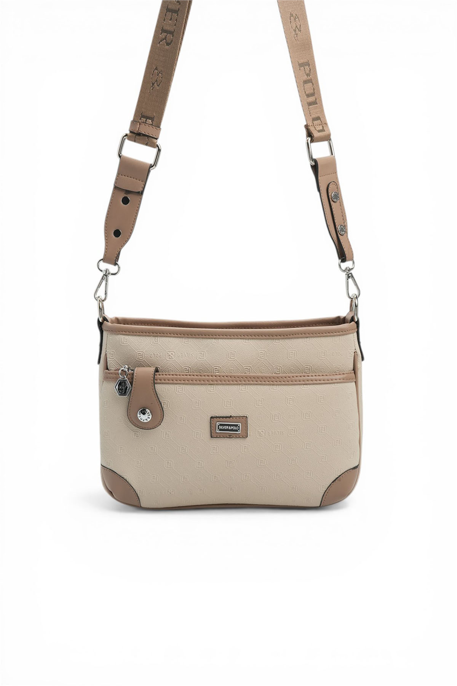 Silver & Polo SP1160 Kadın Çapraz Çanta Fashion Bej-Latte