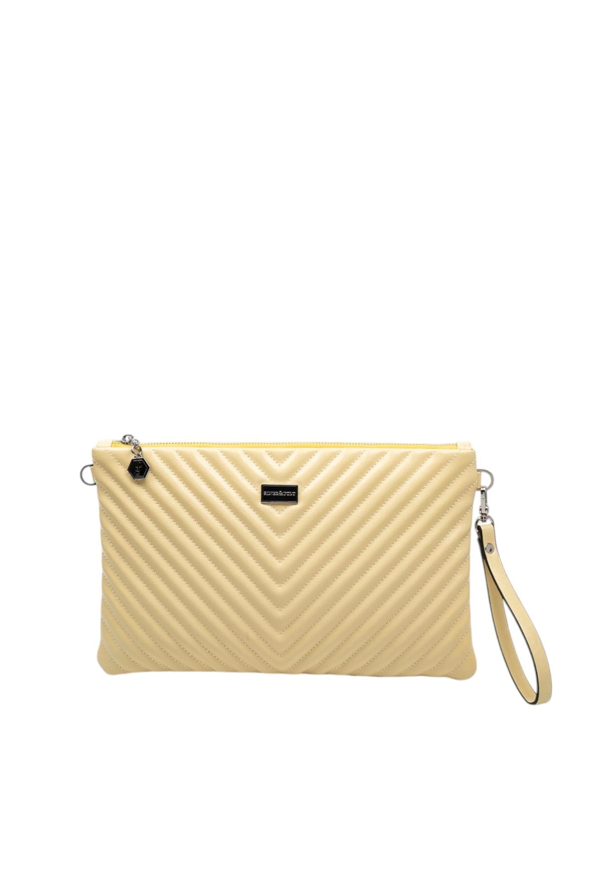 Silver & Polo SP1034 Kadın Portföy & Clutch Crash Sarı-Sarı