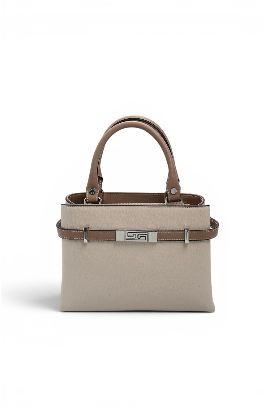 Silver Polo SP1149 Kadın El Çantası Düz Bej-Latte