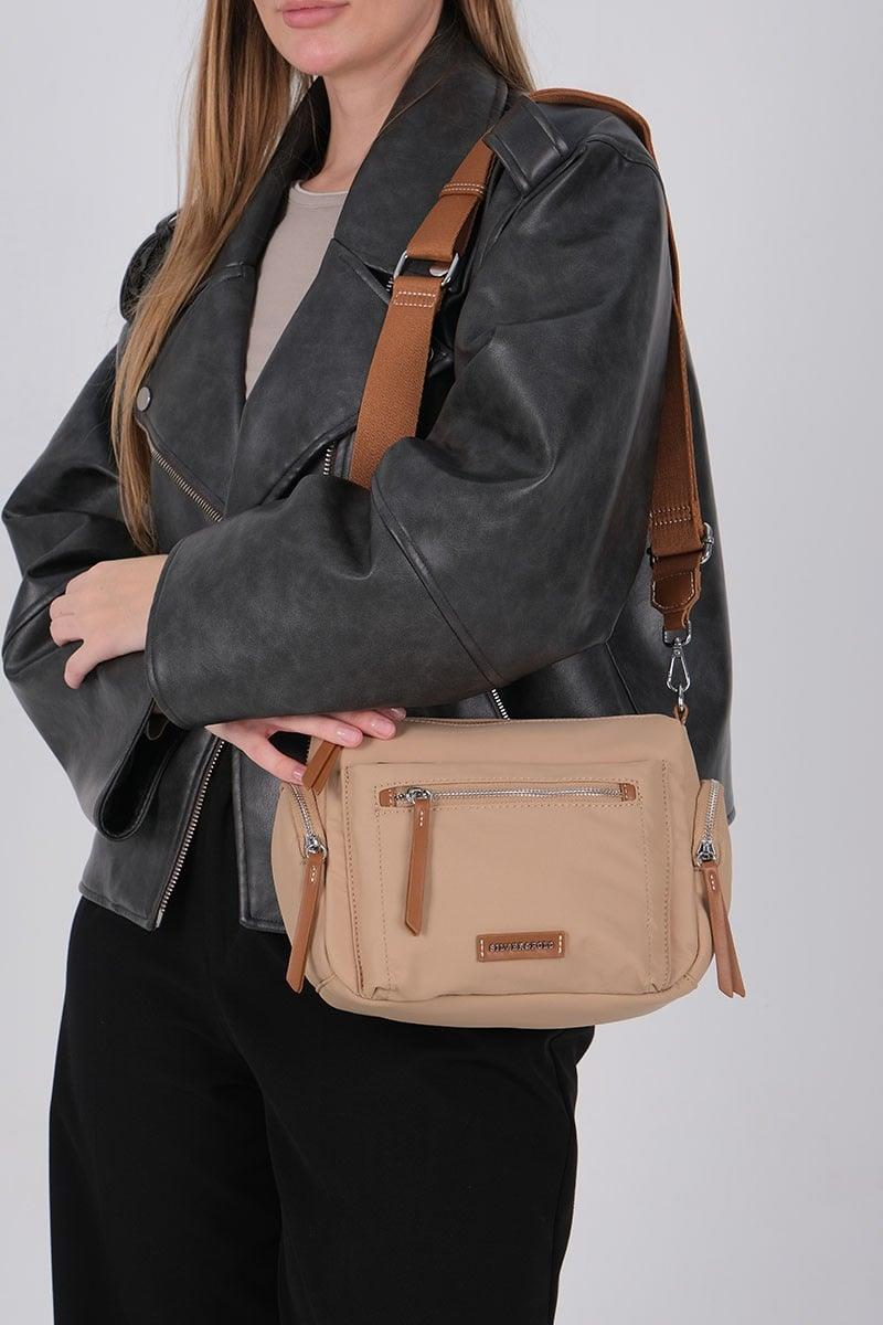 Silver & Polo SP1229 Kadın Çapraz Çanta  Nut-Taba