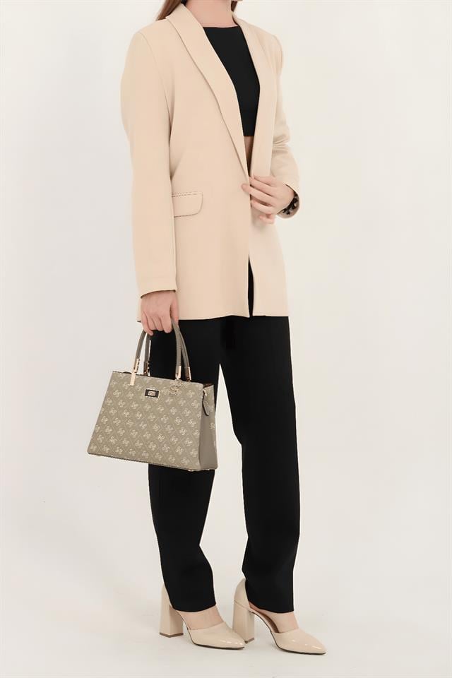 Silver & Polo SP1098 Kadın El Çantası Monogram Y.Yeşil