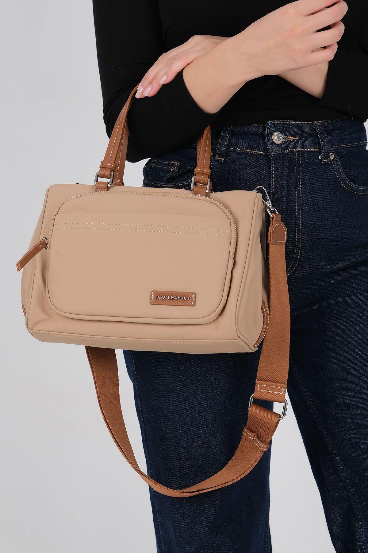 Silver & Polo SP1227 Kadın Omuz Çantası  Nut-Taba