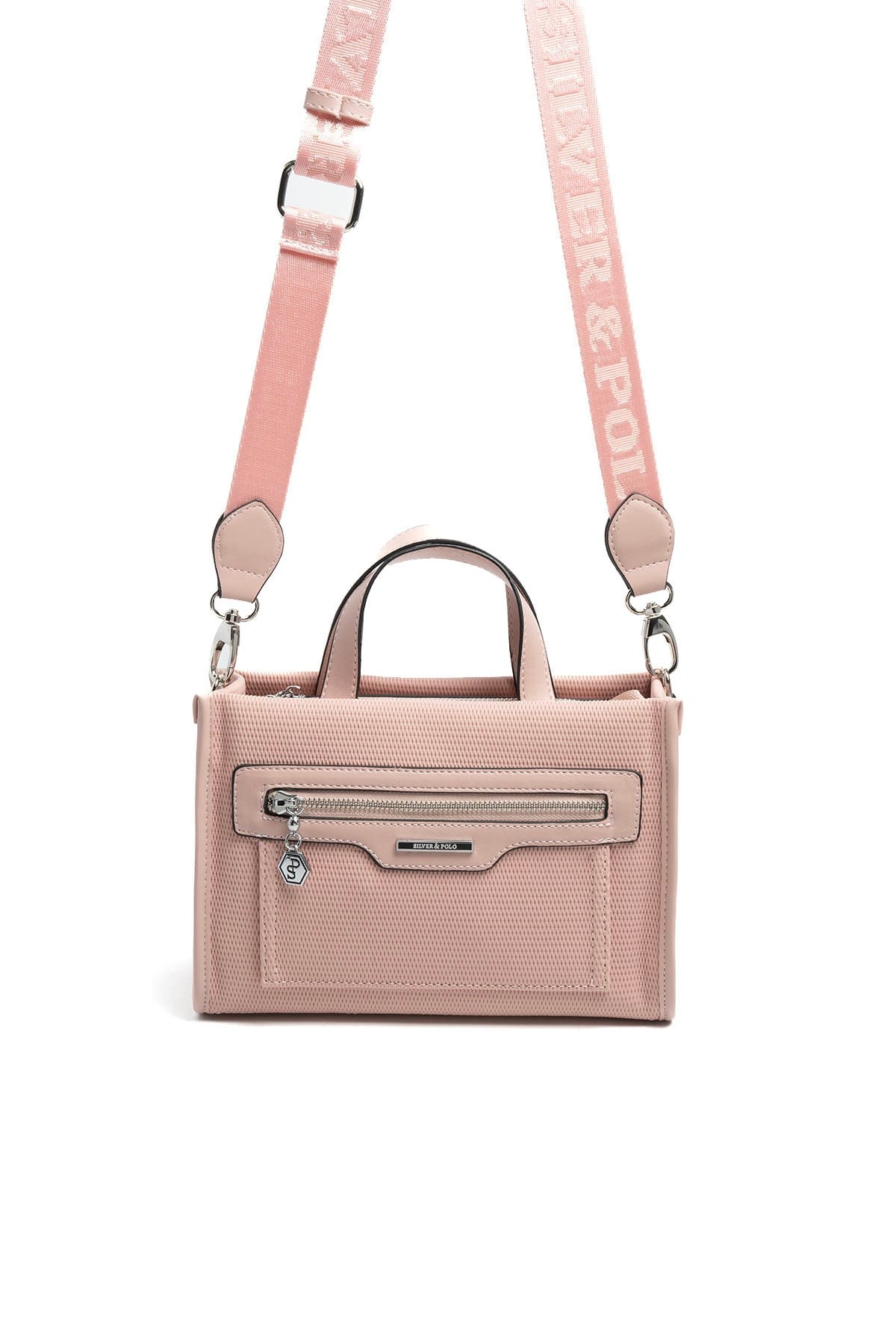Silver & Polo SP1271 Kadın El Çantası Petek Pink-Pink