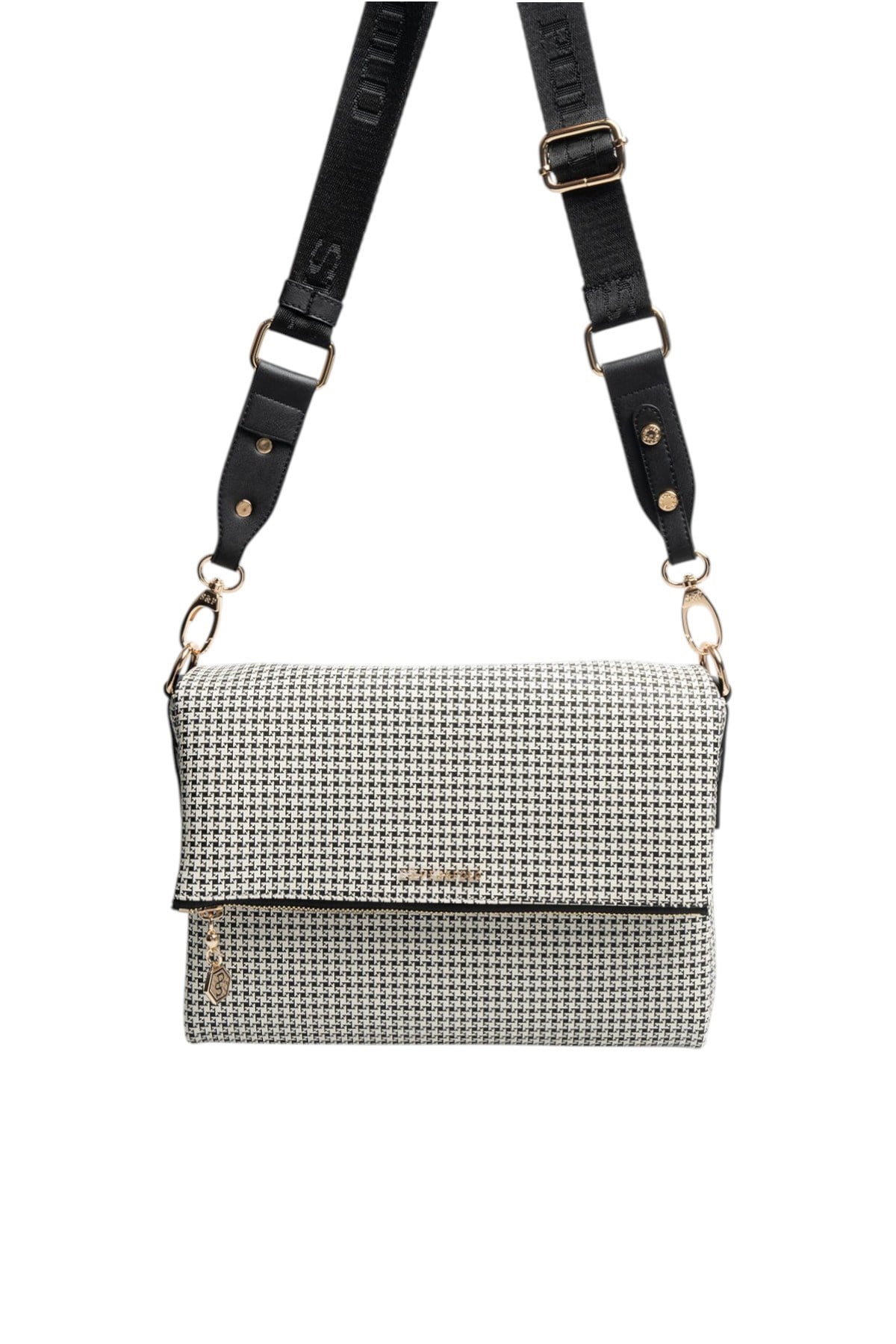 Silver & Polo SP963 Kadın Çapraz Çanta King Desen Siyah