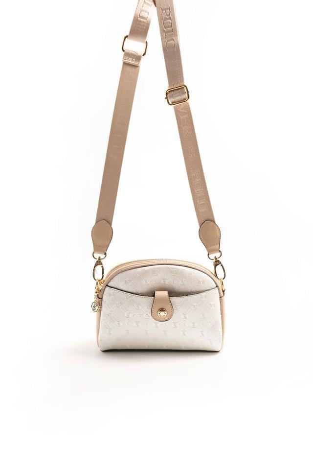 Silver & Polo SP1144 Kadın Çapraz Çanta Logolu Sedef-S.Nut