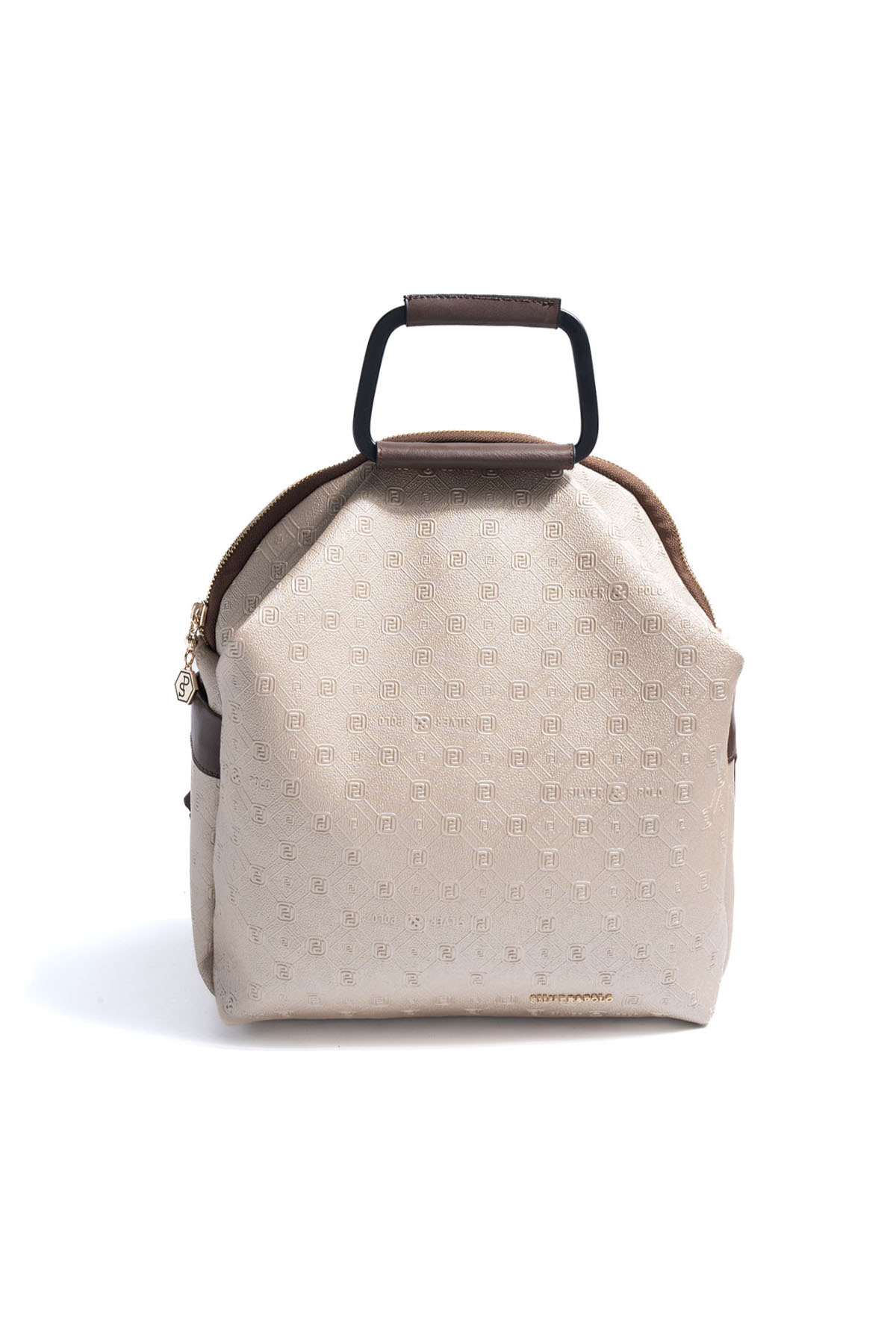 Silver & Polo SP771 Kadın Sırt Çantası Logolu Nut-Kahve