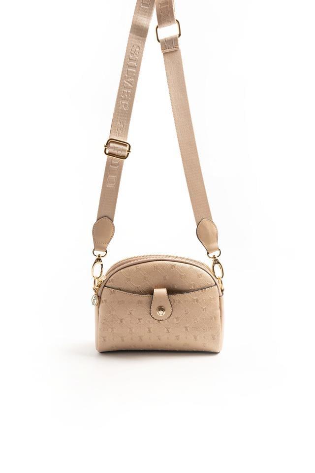 Silver & Polo SP1144 Kadın Çapraz Çanta Logolu Nut-S.Nut