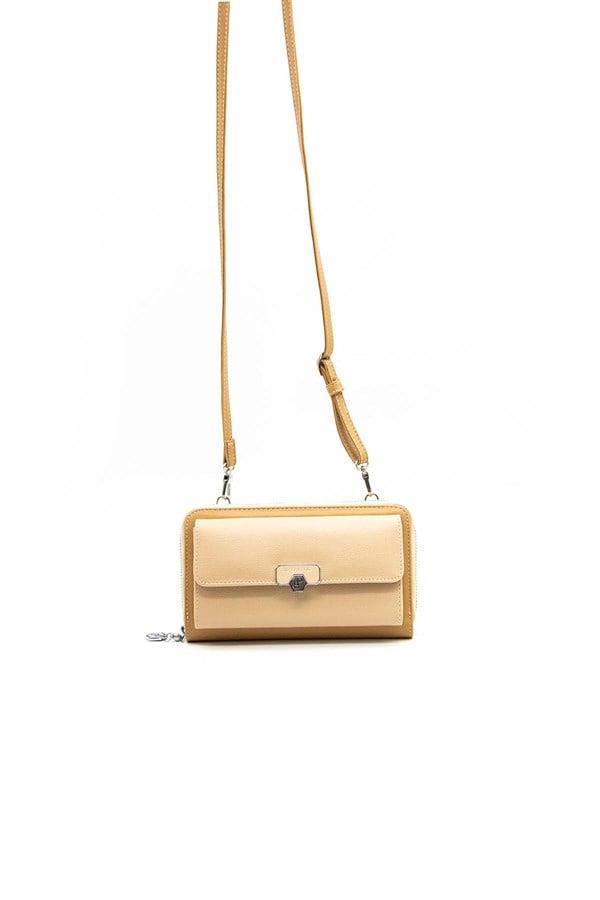 Silver & Polo SP921 Kadın Telefon Çantası Düz Nut