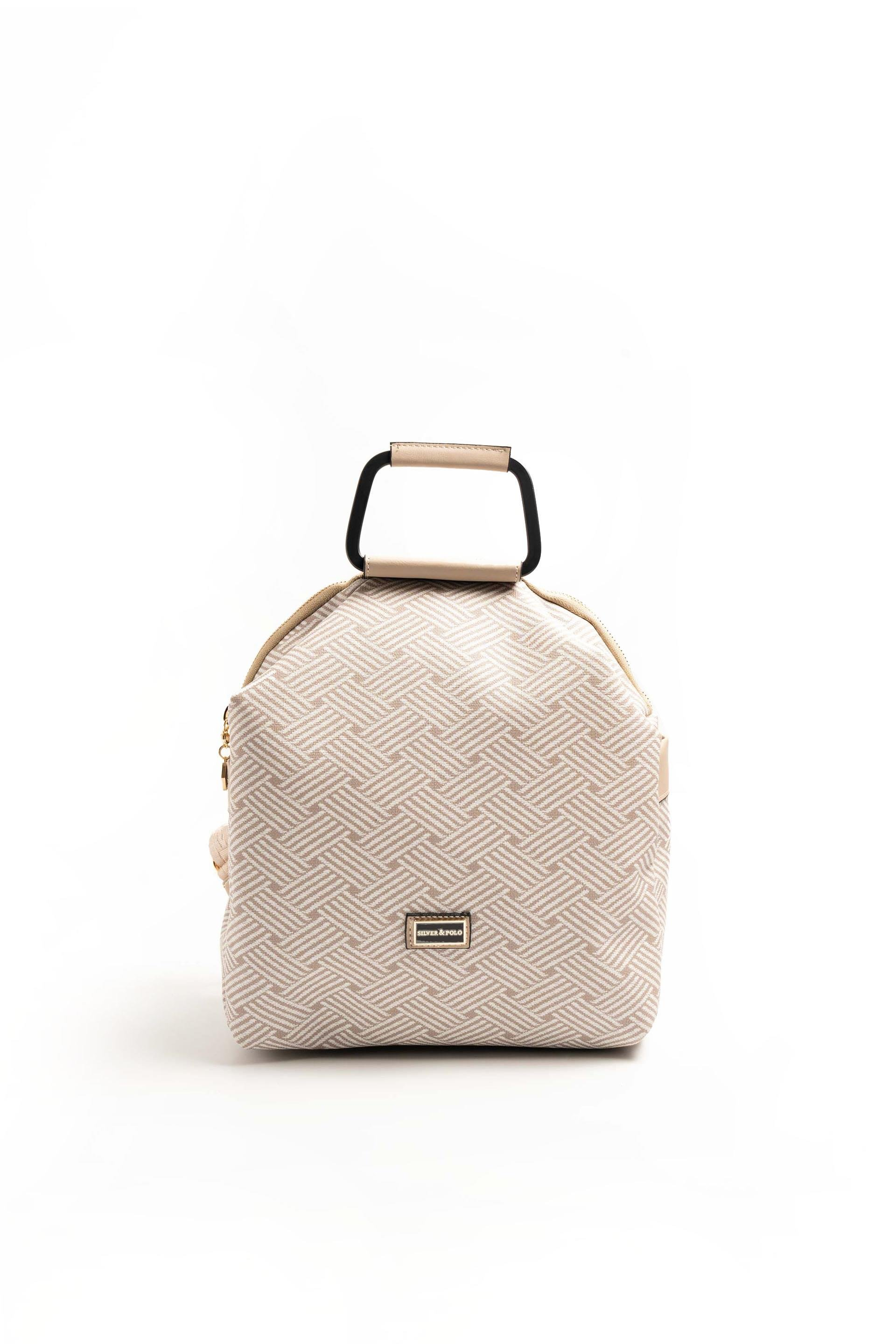 Silver & Polo SP771 Kadın Sırt Çantası Ç.Örgü Bej-Kum