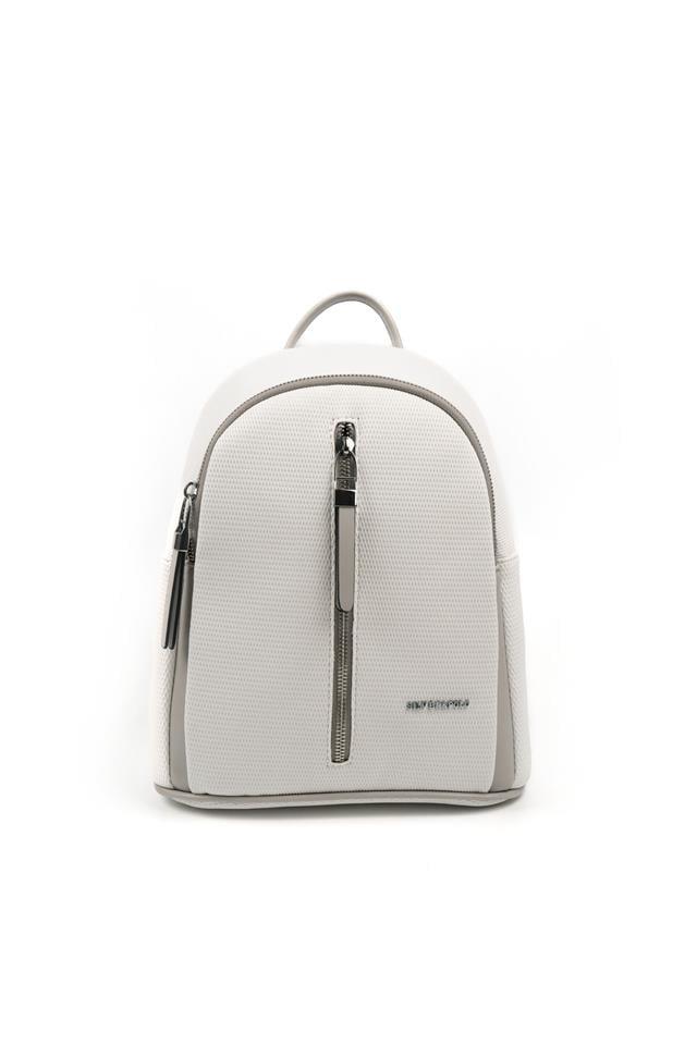 Silver & Polo SP901 Kadın Sırt Çantası Petek Beyaz-A.Gri