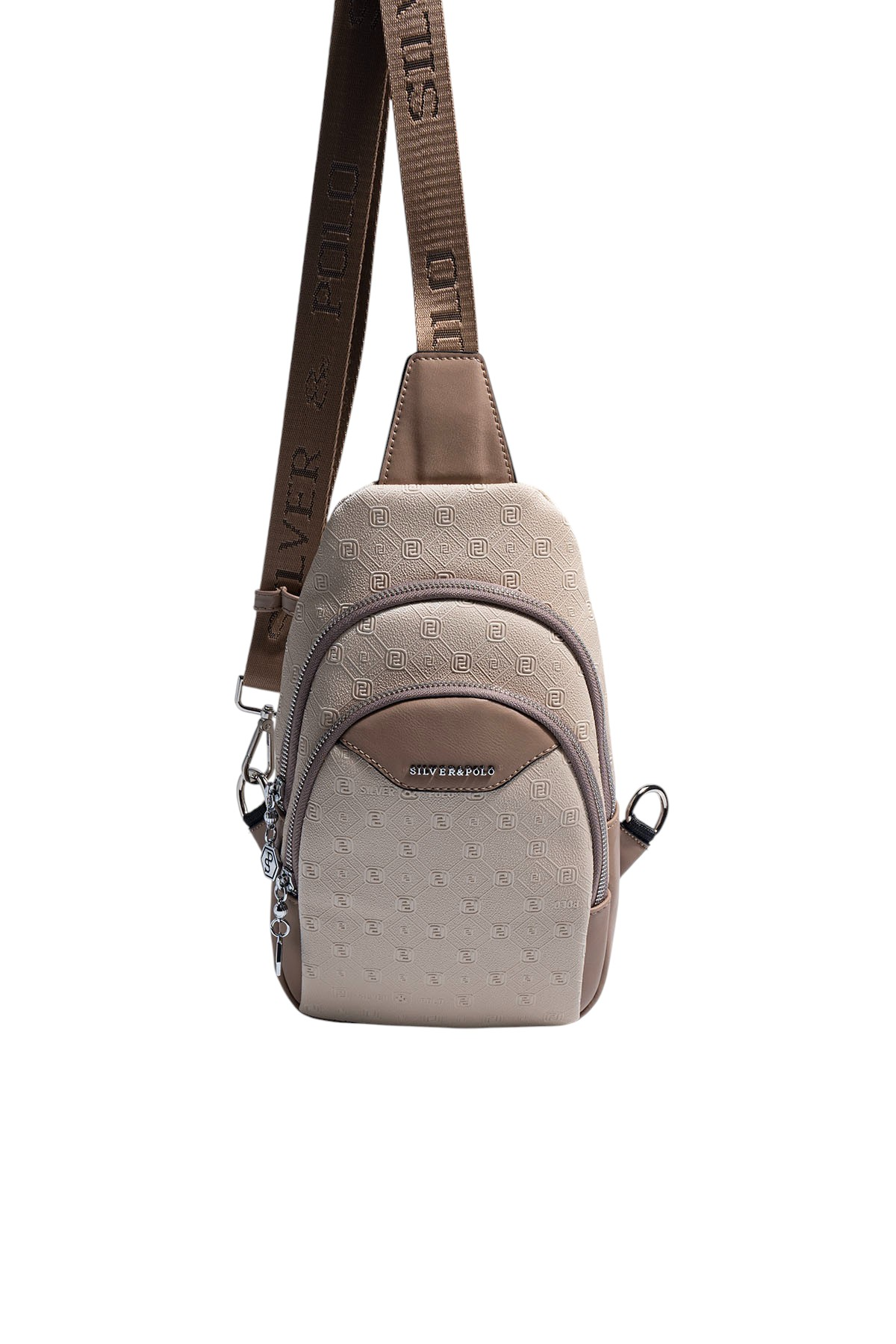 Silver & Polo SP959 Kadın Vücut Çantası Fashion Bej-Latte