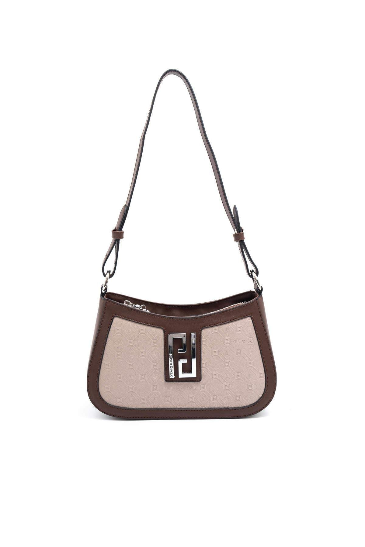 Silver & Polo SP1132 Kadın Çapraz Çanta Fashion A.Vizon-Kahve
