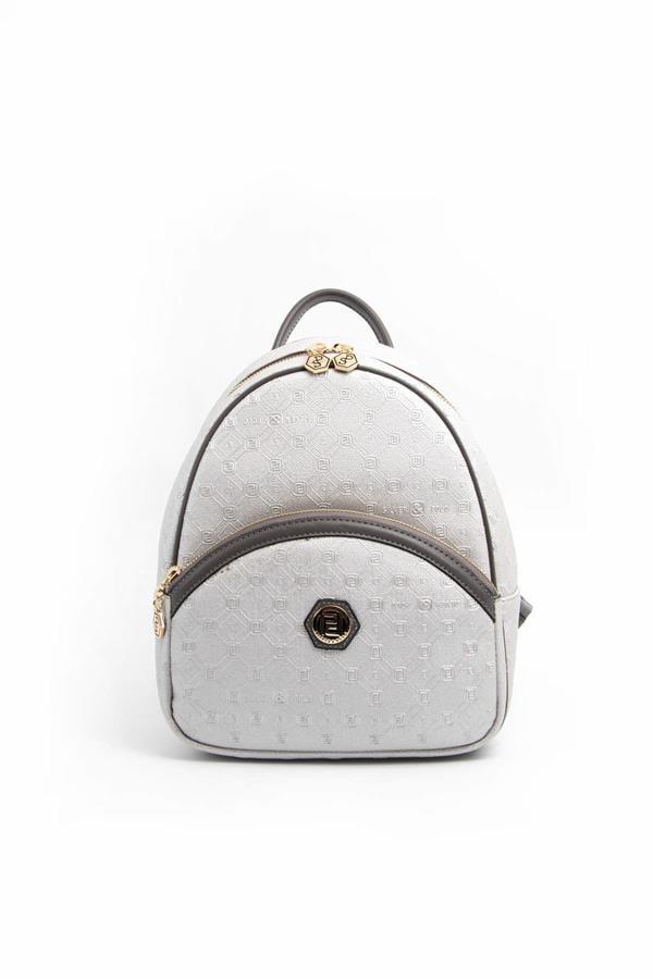 Silver & Polo SP945 Kadın Sırt Çantası Logolu A.Gümüş-Antrasit