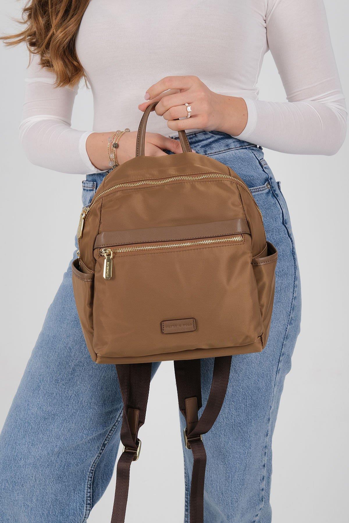 Silver & Polo SP1209 Kadın Sırt Çantası  Tütün-Kahve