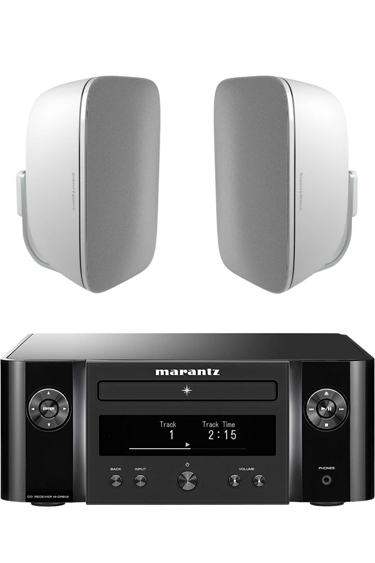 Bowers & Wilkins AM-1 | Marantz M-CR612 Stereo Sistem Beyaz