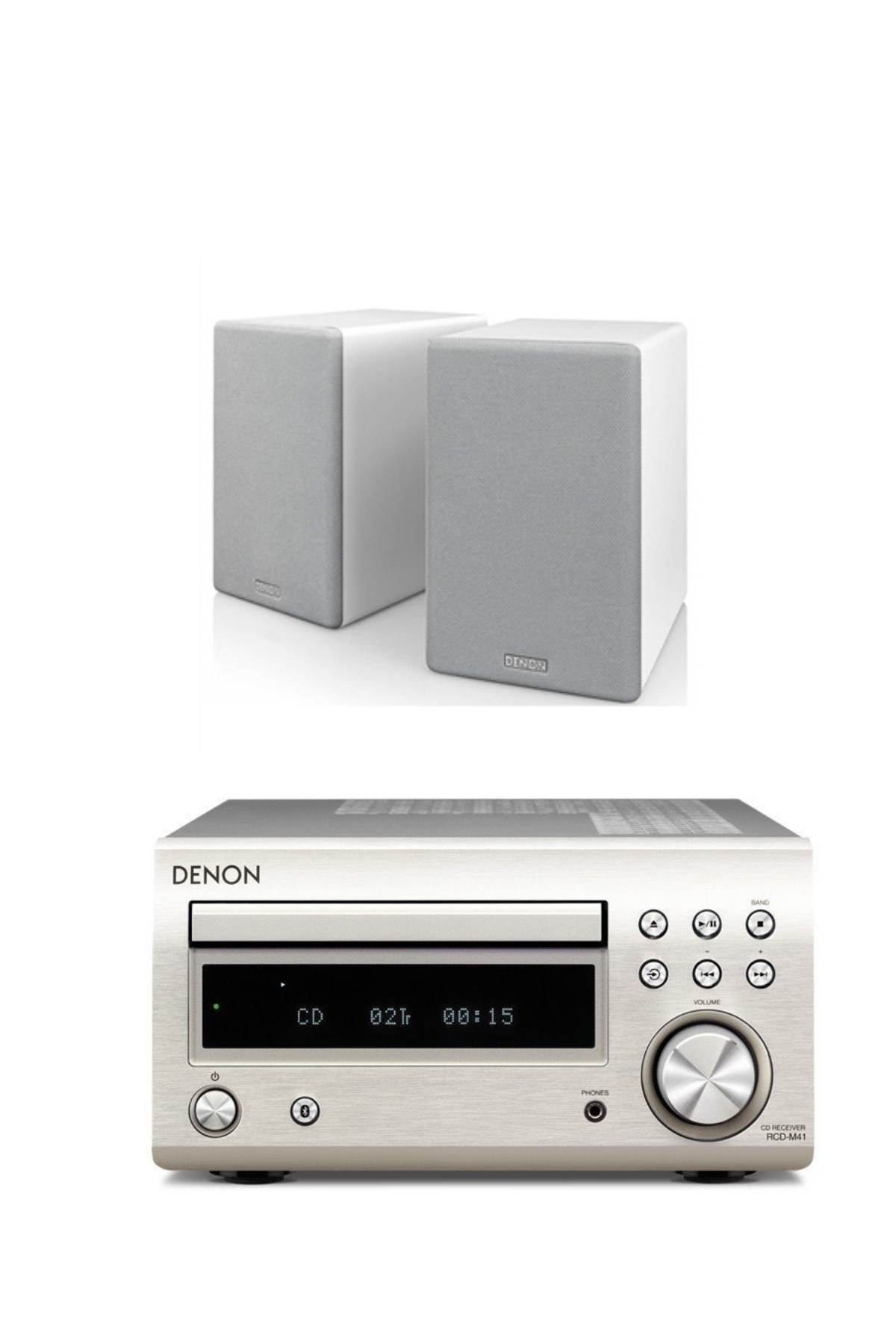 Denon RCD-M41 | SC-N10 Gümüş Stereo Sistem