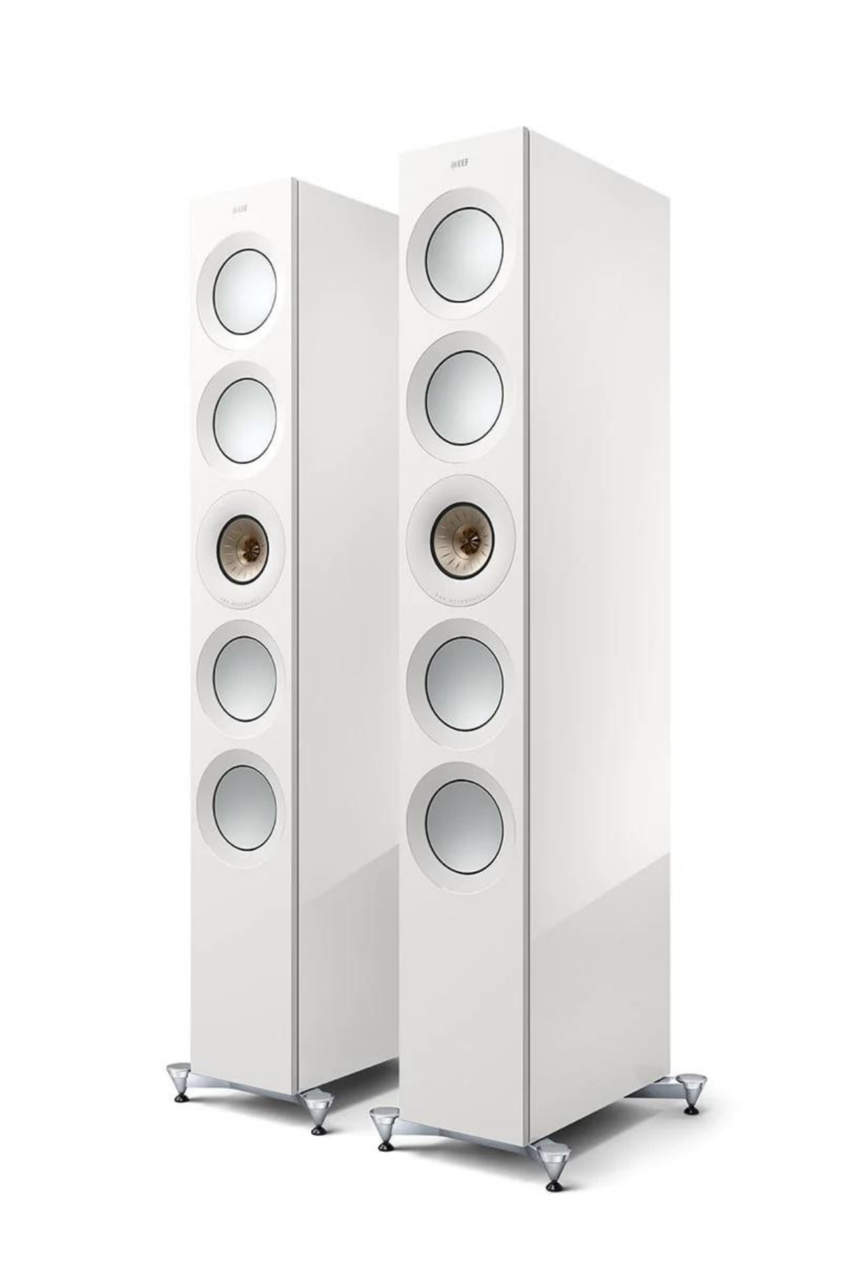 Kef Reference 5 Meta Hi-Fi Hoparlör Beyaz-Şampanya