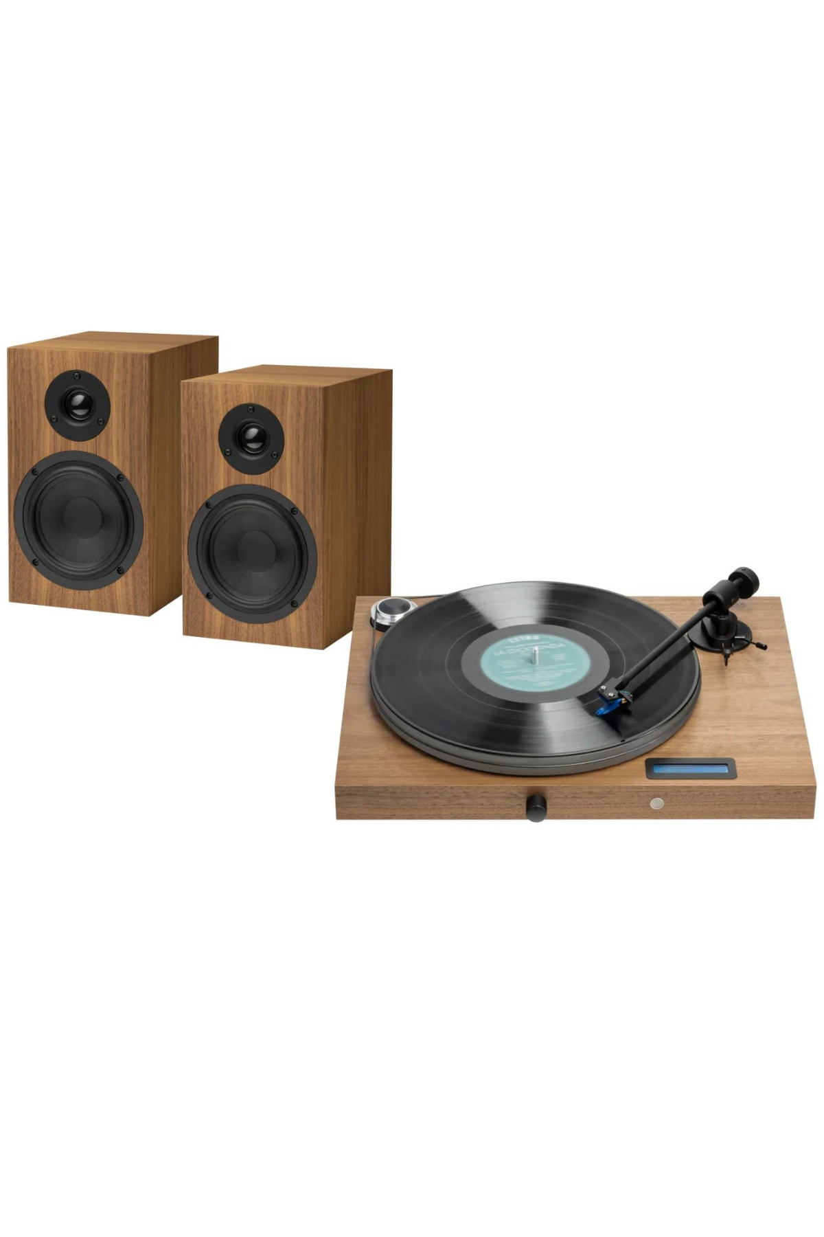 Pro-Ject Audio Juke Box S2 Ceviz HiFi Bluetooth Pikap-Hoparlör Set