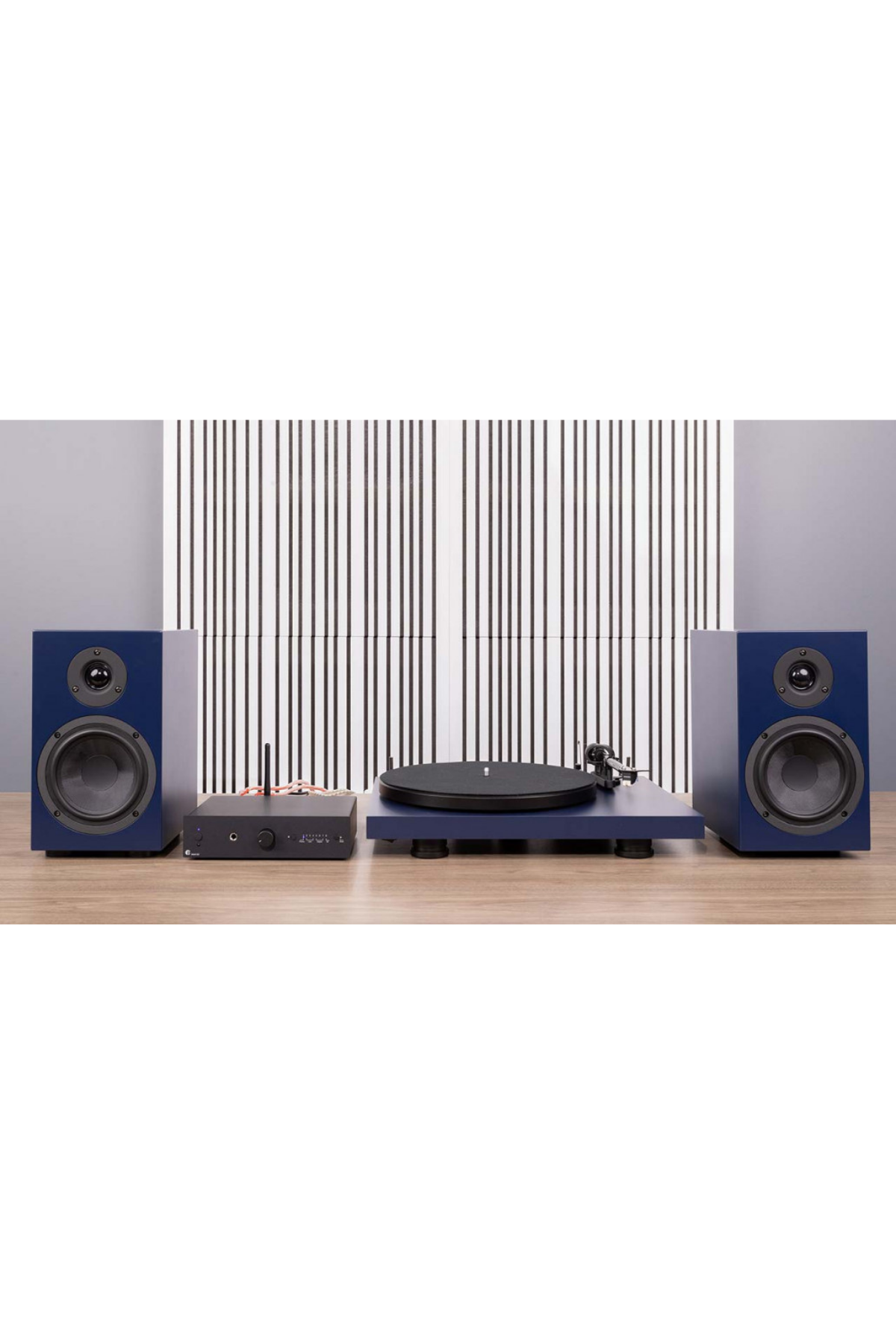 Project Audio Renkli Hepsi Bir Arada Pikap Sistem Mavi