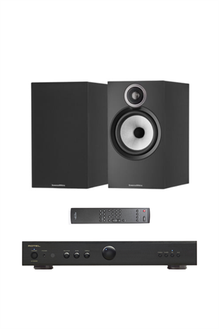 Bowers & Wilkins 606 S3 + Rotel A10 MKII Paket Siyah