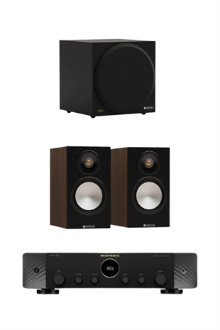 Monitor Audio Bronze 2.1 Sistem Marantz Stereo 70s Ceviz