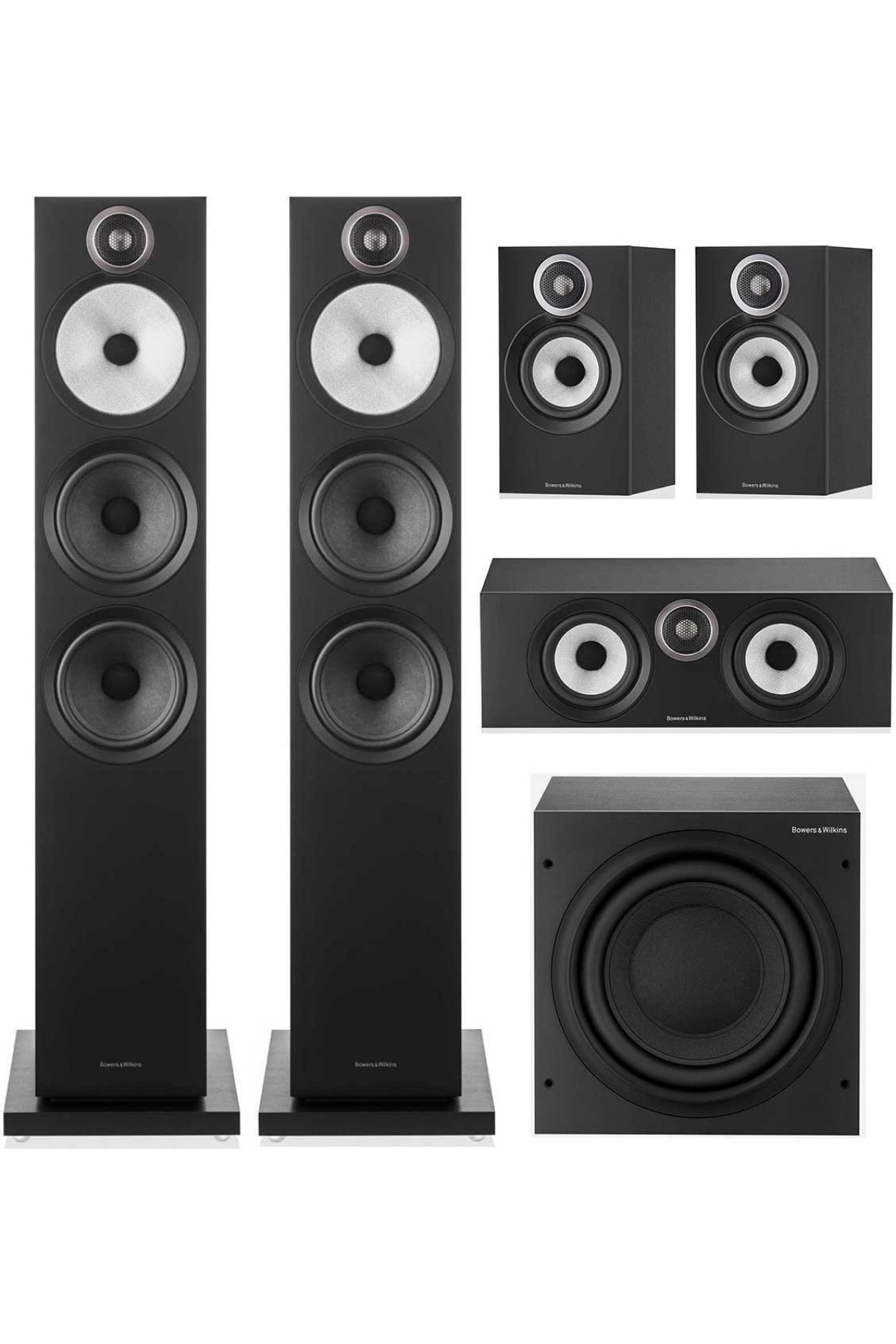 Bowers & Wilkins 600 Serisi 5.1 Paket Sistem Siyah