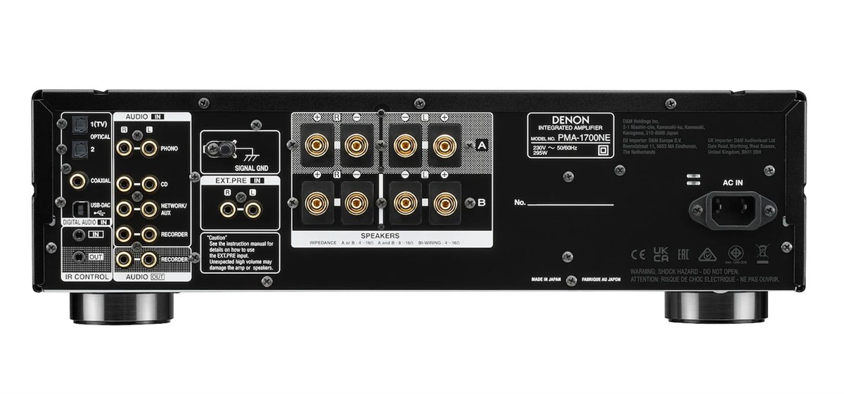 Denon PMA-1700NE Siyah Entegre Stereo Amplifikatör | Multimedya Dükkanı