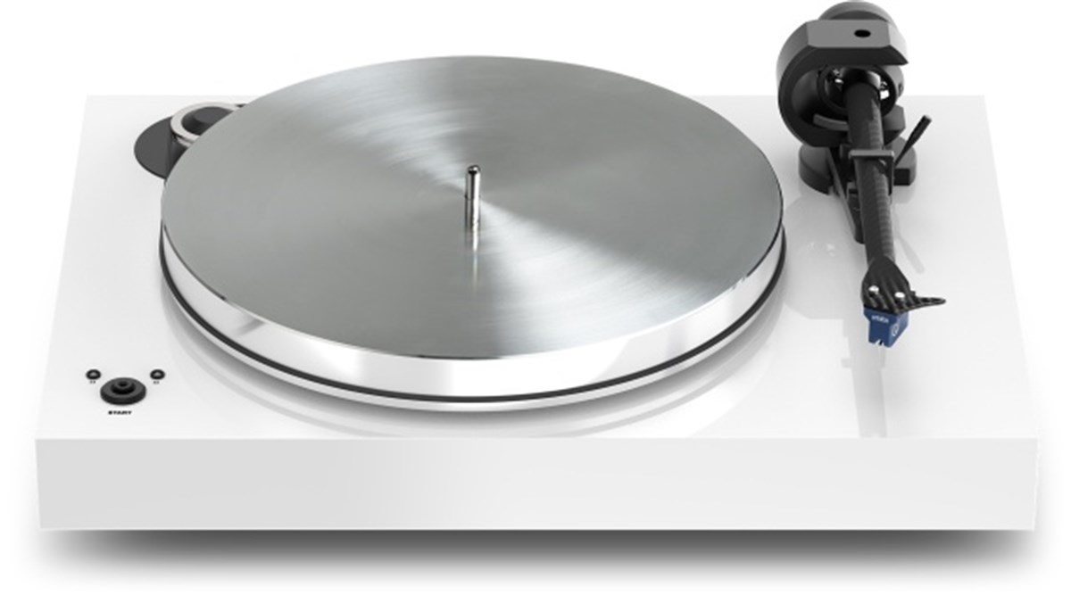 Pro-Ject Audio X8 Parlak Beyaz Ortofon Quintet Blue İğneli Pikap